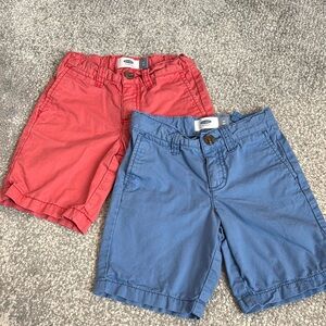 Old Navy Red and Blue Casual Chino Shorts